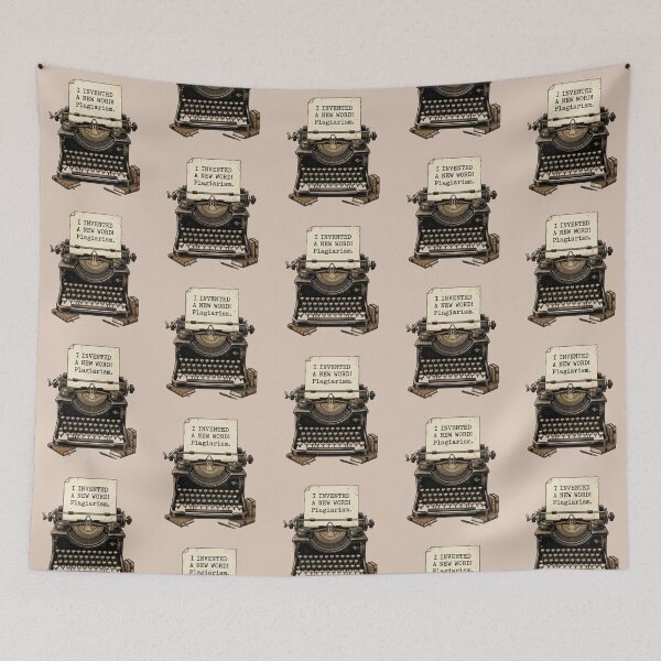 Item preview, I Invented A New Word Plagiarism Funny Writer Quote Vintage Typewriter Design Gift For Authors Editors And Book Lovers designed and sold by Im-Ara.