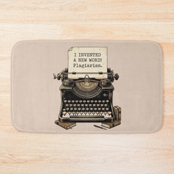 Item preview, I Invented A New Word Plagiarism Funny Writer Quote Vintage Typewriter Design Gift For Authors Editors And Book Lovers designed and sold by Im-Ara.