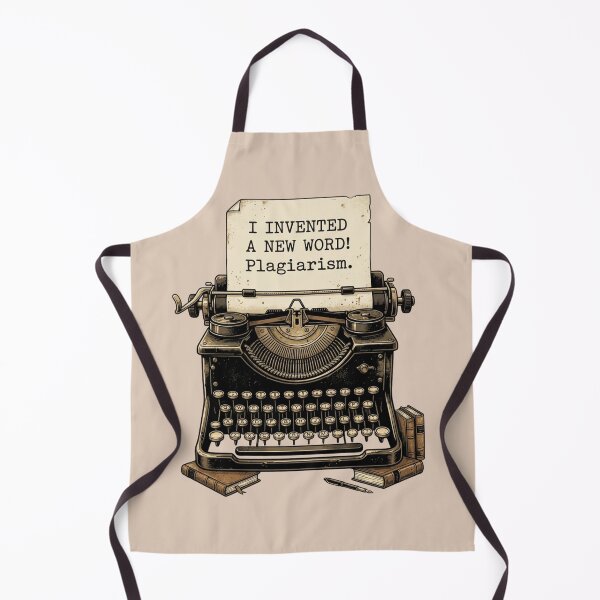 Item preview, I Invented A New Word Plagiarism Funny Writer Quote Vintage Typewriter Design Gift For Authors Editors And Book Lovers designed and sold by Im-Ara.