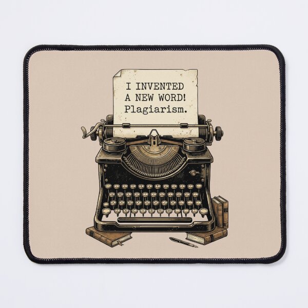Item preview, I Invented A New Word Plagiarism Funny Writer Quote Vintage Typewriter Design Gift For Authors Editors And Book Lovers designed and sold by Im-Ara.