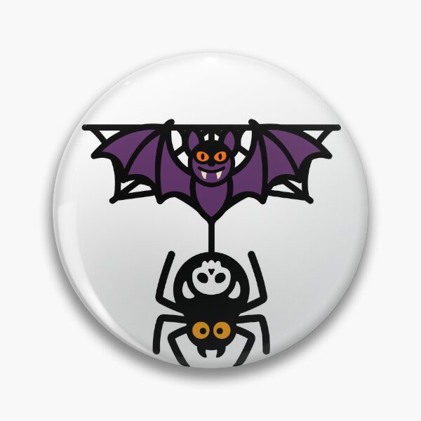 Item preview, Hanging Bat and Spider Vector T-Shirt Design - Cute Halloween Skull Back Spider Graphic designed and sold by Rabu10.