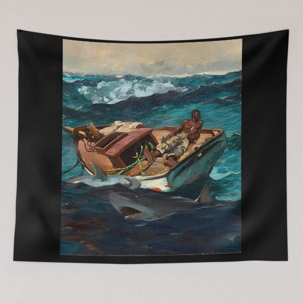 Item preview, The Gulf Stream Reimagined – Black Sailor Against the Sea designed and sold by Examine the Past.