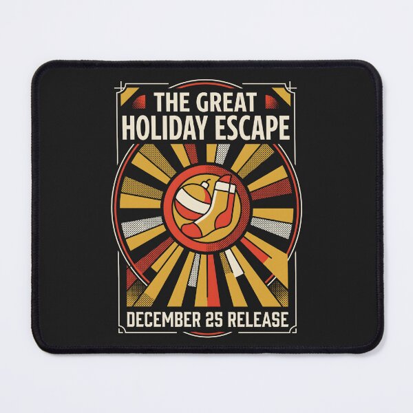 Item preview, Retro Christmas Badge Great Holiday Escape designed and sold by SplashTastic.