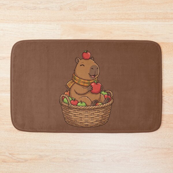 Item preview, Autumn Capybara Apple Harvest designed and sold by Ivy-Triggs.