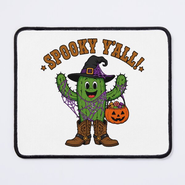 Item preview, Spooky Yall Halloween Cactus Southern Country Cowboy designed and sold by chattsuede.