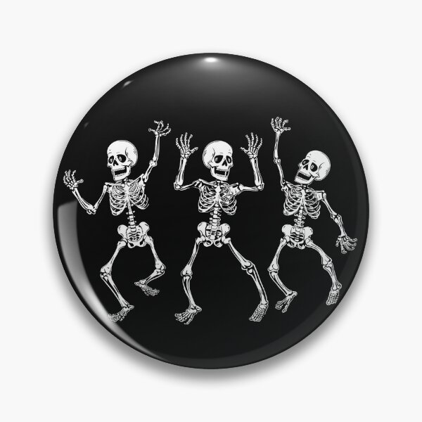 Item preview, Dancing Skeleton Trio Funny Gothic Macabre Halloween Art designed and sold by inkoutninja.