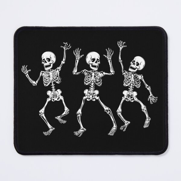 Item preview, Dancing Skeleton Trio Funny Gothic Macabre Halloween Art designed and sold by inkoutninja.