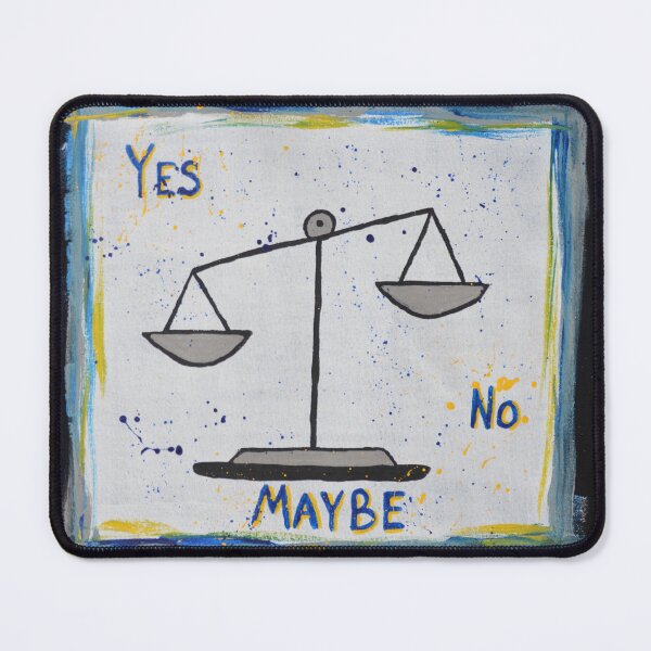 Item preview, Yes, no, maybe - The art of playful indecision designed and sold by Graffystyle.