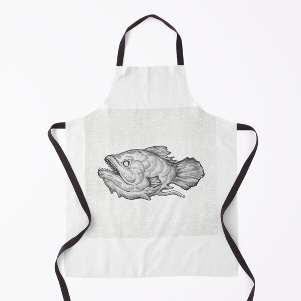 Item preview, Monster Fish Graphite Pencil Sketch designed and sold by F-Fireheart.