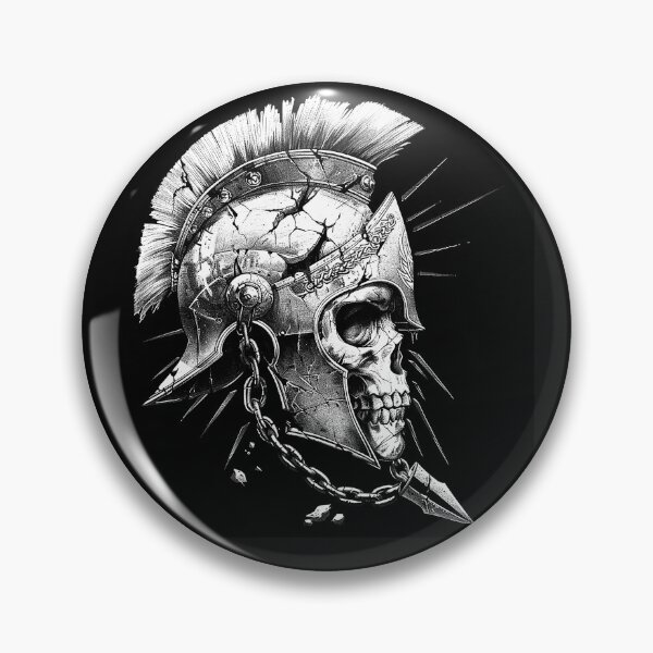 Item preview, Spartan Skull Warrior Ancient Greek Helmet Gothic Skeleton Art designed and sold by inkoutninja.