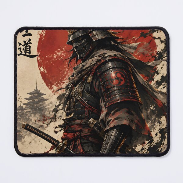 Item preview, Samurai Warrior – Bushido Spirit Japanese Ink Art designed and sold by Arulsha.