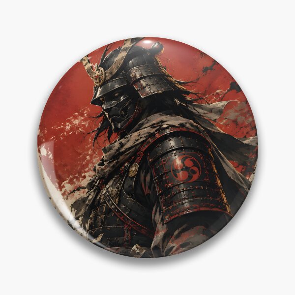 Item preview, Samurai Warrior – Bushido Spirit Japanese Ink Art  designed and sold by Arulsha.