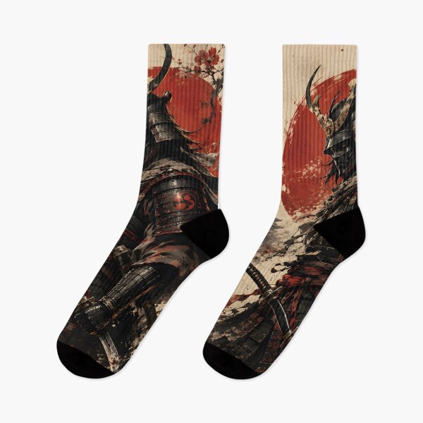 Item preview, Samurai Warrior – Bushido Spirit Japanese Ink Art  designed and sold by Arulsha.