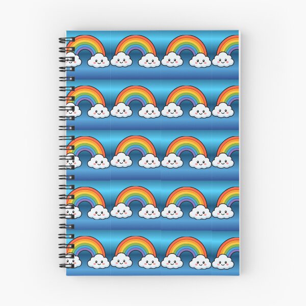 Item preview, Aesthetic Cute Rainbows and Clouds Pattern  designed and sold by DodoArt2000.