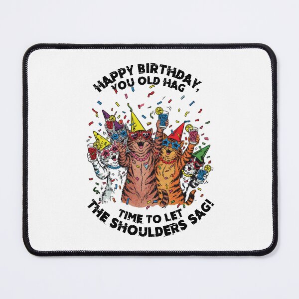 Item preview, Sarcastic Happy Birthday Cat Greetings designed and sold by chillaxcats.