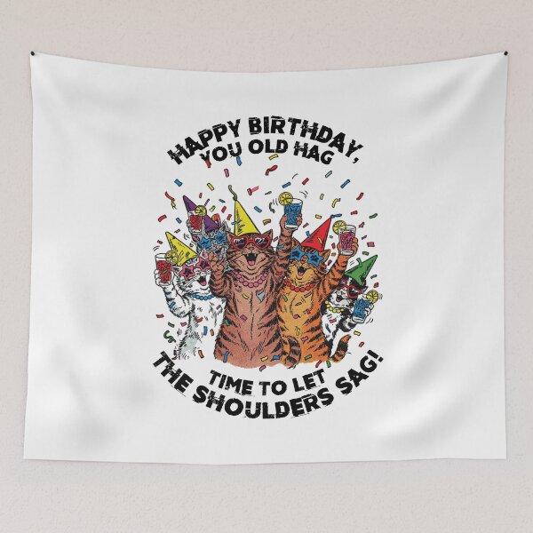Item preview, Sarcastic Happy Birthday Cat Greetings designed and sold by chillaxcats.