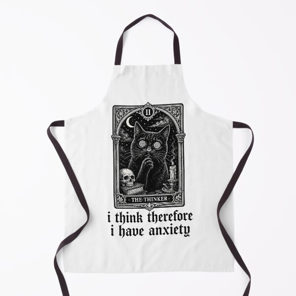 Item preview, Anxious Black Cat Tarot Card Gothic Mental Health designed and sold by chattsuede.