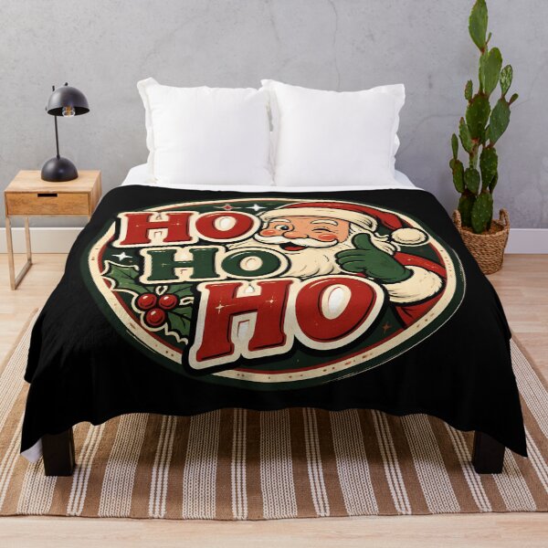Item preview, Ho Ho Ho Vintage Retro Badge Christmas Design designed and sold by KristenosNehk.