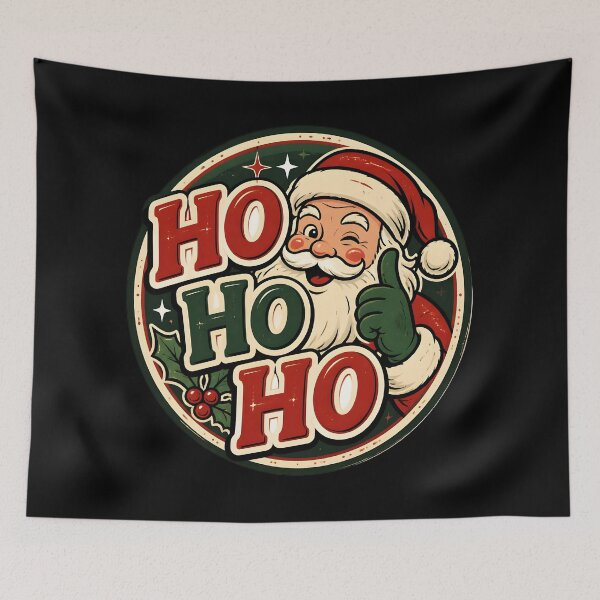 Item preview, Ho Ho Ho Vintage Retro Badge Christmas Design designed and sold by KristenosNehk.