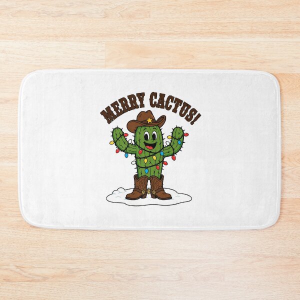 Aperçu de l'œuvre Cowboy du Sud-Ouest, cactus de Noël, shérif joyeux cactus créée et vendue par chattsuede.