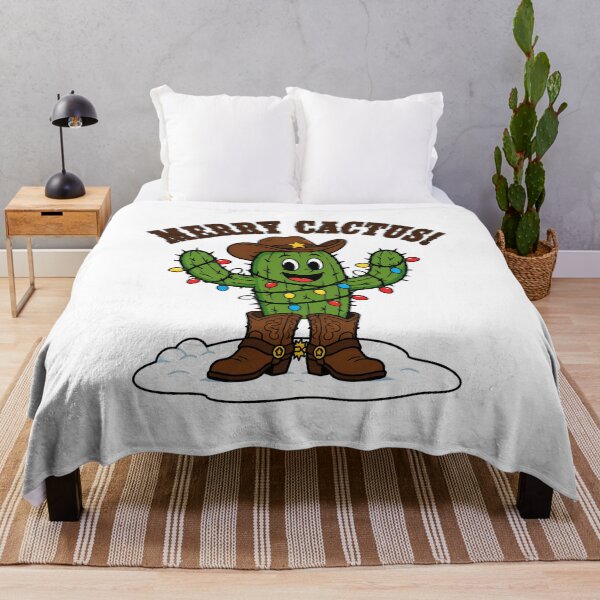 Item preview, Southwest Cowboy Christmas Cactus Merry Cactus Sheriff designed and sold by chattsuede.