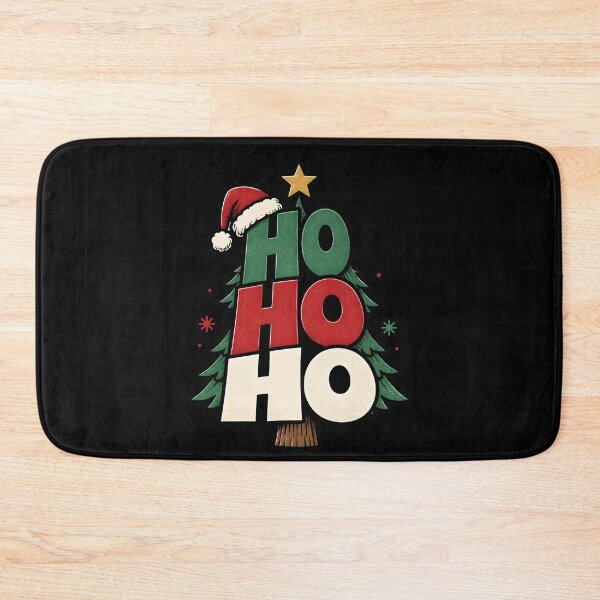 Item preview, Ho Ho Ho Creative Quote Shape Christmas Design designed and sold by KristenosNehk.