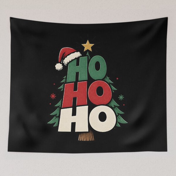 Item preview, Ho Ho Ho Creative Quote Shape Christmas Design designed and sold by KristenosNehk.