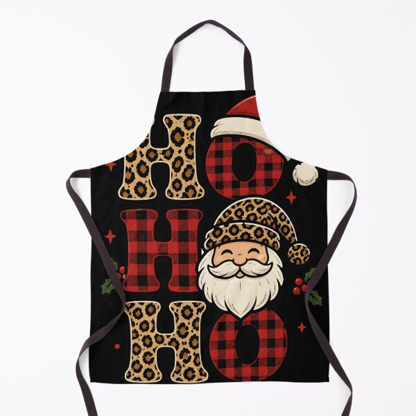 Item preview, Ho Ho Ho Leopard and Red Plaid Christmas Design designed and sold by KristenosNehk.
