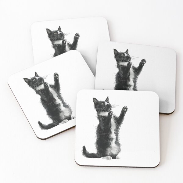 Item preview, Cat | Black & White Cat | Minimal Pet Aesthetic Art designed and sold by Mandayartstudio.