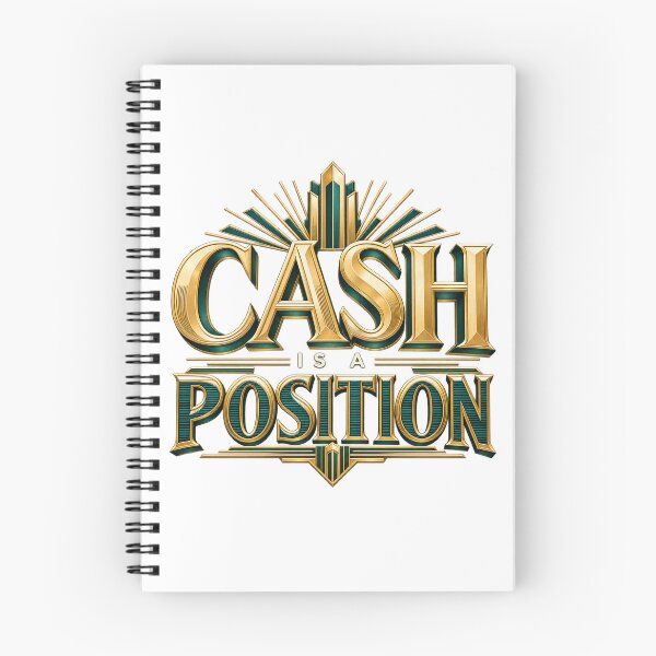 Item preview, Cash Is a Position Art Deco Trading V2 designed and sold by VolatilityEdge.
