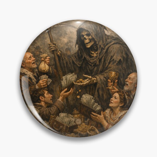 Item preview, You can't cheat death, money isn't everything designed and sold by Nela-&-Lena.