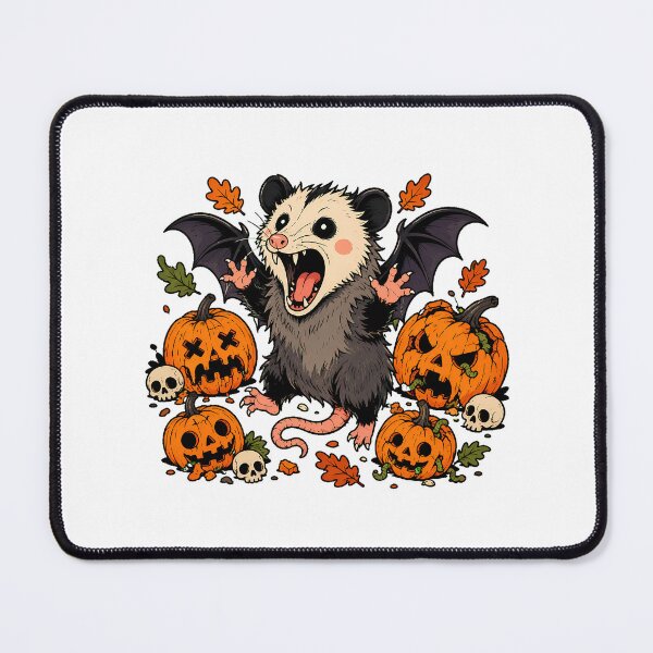 Item preview, Screaming Vampire Opossum Spooky Halloween Skull designed and sold by chattsuede.