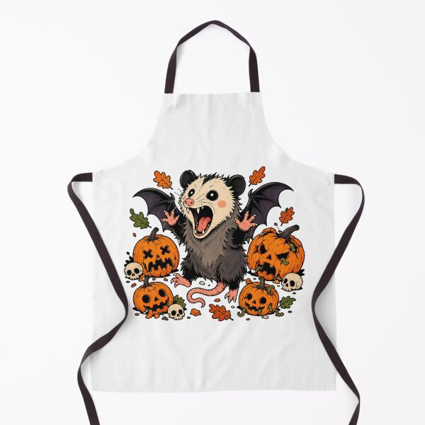 Item preview, Screaming Vampire Opossum Spooky Halloween Skull designed and sold by chattsuede.