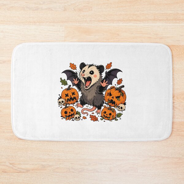 Item preview, Screaming Vampire Opossum Spooky Halloween Skull designed and sold by chattsuede.