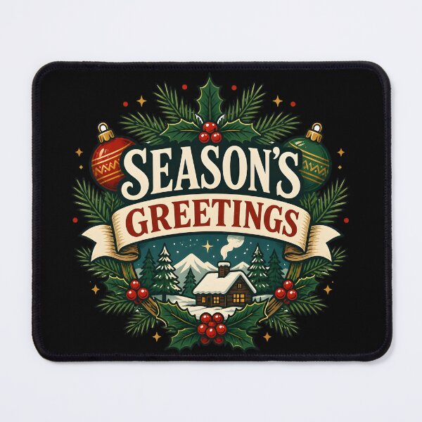 Item preview, Season's Greetings Classic Meaning Illustration Christmas Design designed and sold by KristenosNehk.