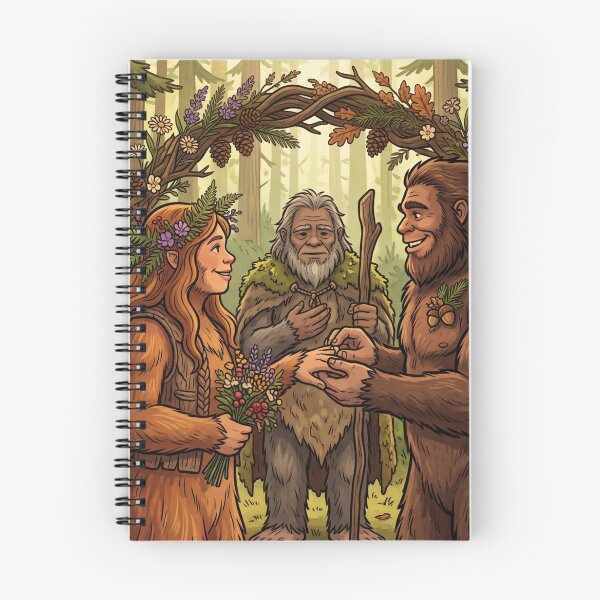 Item preview, Bigfoot Wedding in the Forest - Sasquatch Lover designed and sold by Spank My Yeti.