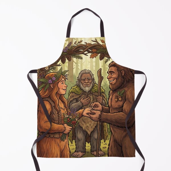 Item preview, Bigfoot Wedding in the Forest - Sasquatch Lover designed and sold by Spank My Yeti.