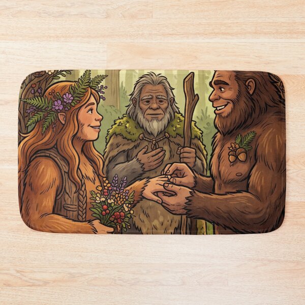 Item preview, Bigfoot Wedding in the Forest - Sasquatch Lover designed and sold by Spank My Yeti.
