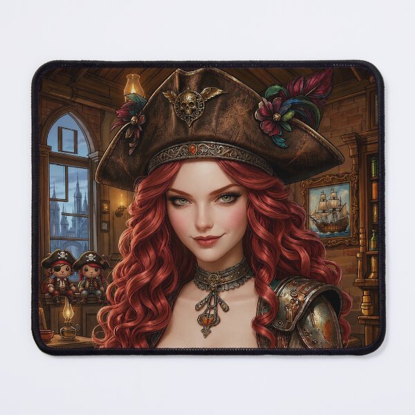 Item preview, The Illustration of Pretty Pirate in Local Tavern designed and sold by Pim-Crystal.