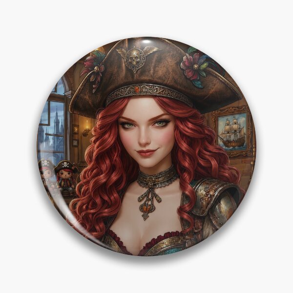 Item preview, The Illustration of Pretty Pirate in Local Tavern designed and sold by Pim-Crystal.