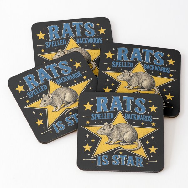 Item preview, Rats Spelled Backwards is Star Funny Animal Retro 80s 90s designed and sold by CF_VintageDesign.