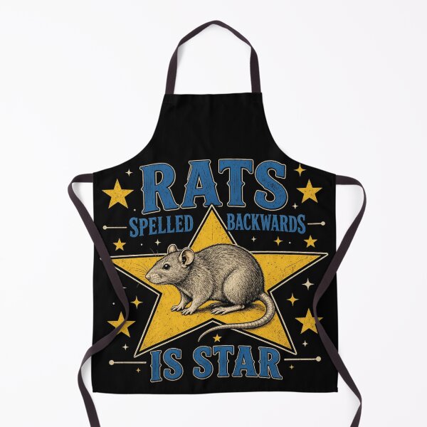 Item preview, Rats Spelled Backwards is Star Funny Animal Retro 80s 90s designed and sold by CF_VintageDesign.
