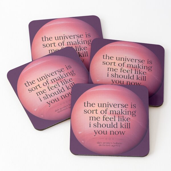 Item preview, Dirk Gently's Holistic Detective Agency Quote designed and sold by Heeby Jeebys.