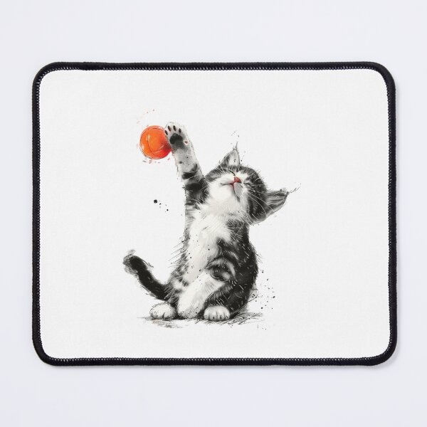 Item preview, Cat | Black & White Cat | Minimal Pet Aesthetic Art designed and sold by Mandayartstudio.