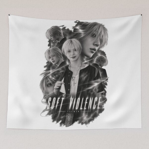 Item preview, Taemin Soft Violence Dark Smoke Aura Poster | Vintage Collage Core designed and sold by Valeree Store.