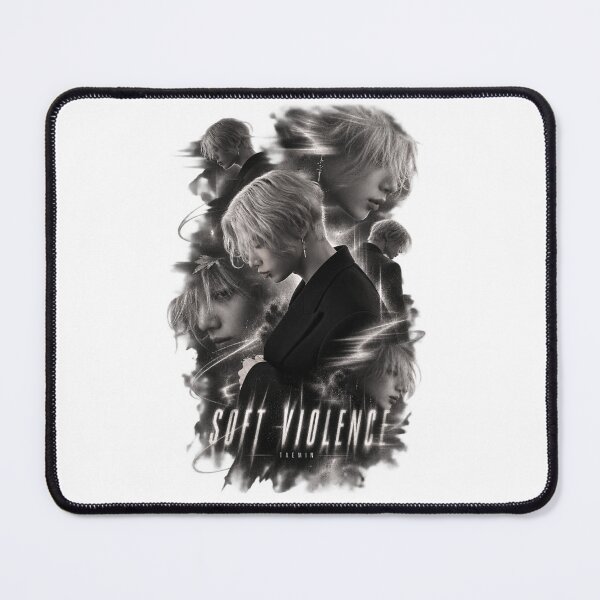 Item preview, Taemin Soft Violence Monochrome Portrait Collage | Dark Vibe Print designed and sold by Valeree Store.