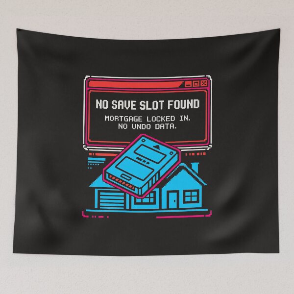 Item preview, No Save Slot Found Retro Gamer Adulting Error designed and sold by SplashTastic.