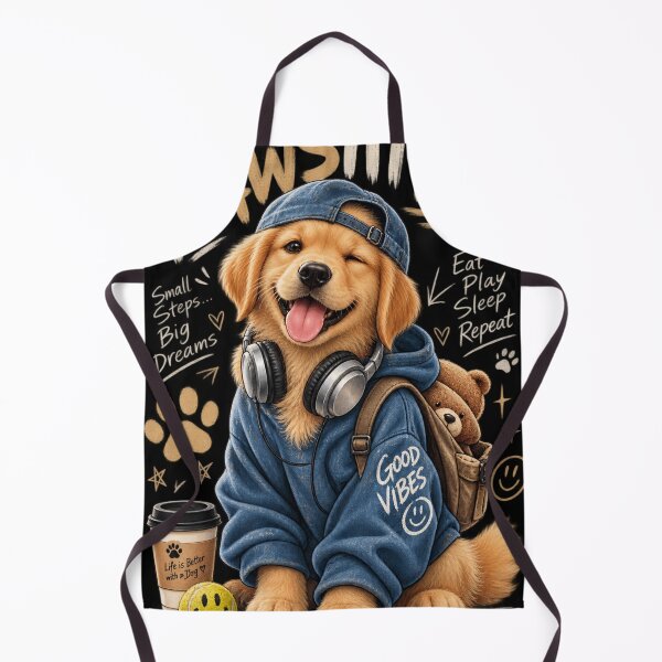 Item preview, Stay Pawsitive Golden Retriever - Cute Puppy Streetwear designed and sold by GenZFashion000.