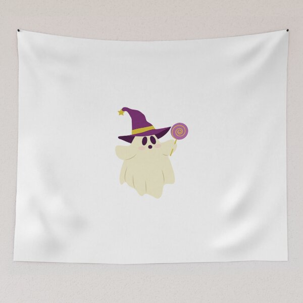 Item preview, Cute Kawaii Ghost Witch Lollipop Halloween designed and sold by paolboa.