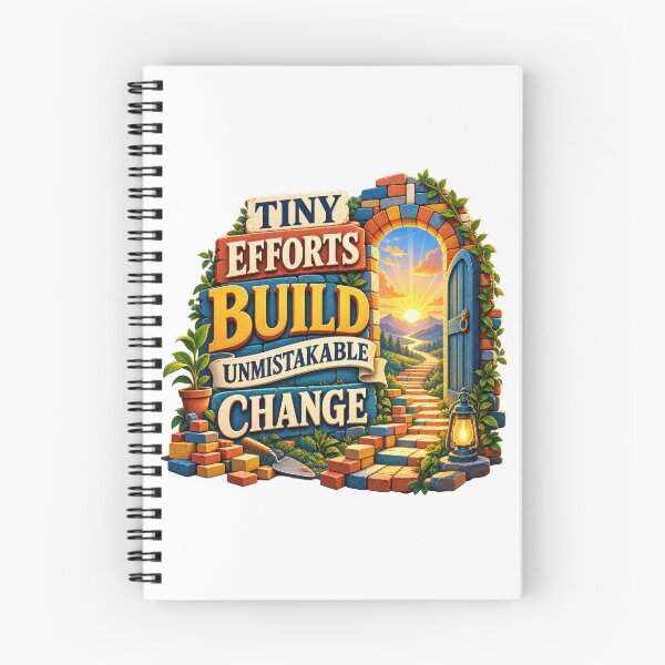 Item preview, Tiny Efforts Build Unmistakable Change designed and sold by Mosslume Studio.